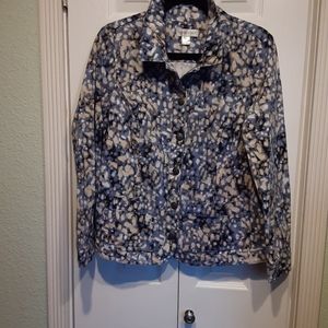 CHRISTOPHER & BANKS jean jacket M
